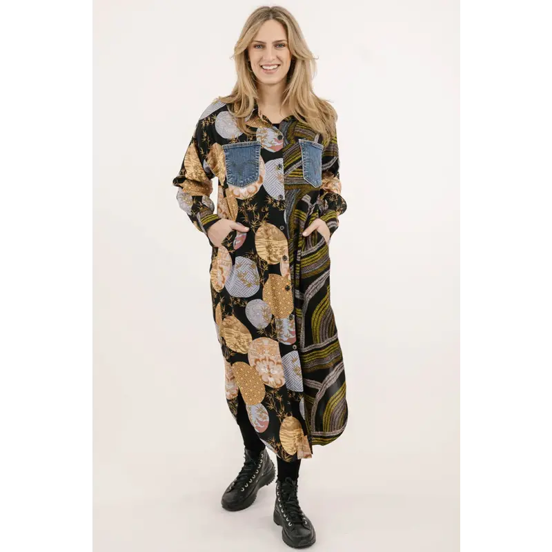 SHANNON PASSERO SHANNON PASSERO 25H ROBE CHEMISIER DAVINA ASIA PRINT MIX