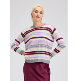 ZAKET AND PLOVER ZAKET AND PLOVER 25H MOHAIR STRIPE SWEATER CLOUD MULTI