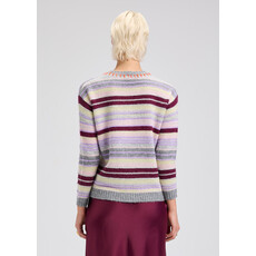 ZAKET AND PLOVER ZAK AND PLOVER 25H MOHAIR STRIPE SWEATER CLOUD MULTI