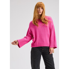 ZAK AND PLOVER 25H WIDE SLEEVE CREW SWEATER PINK