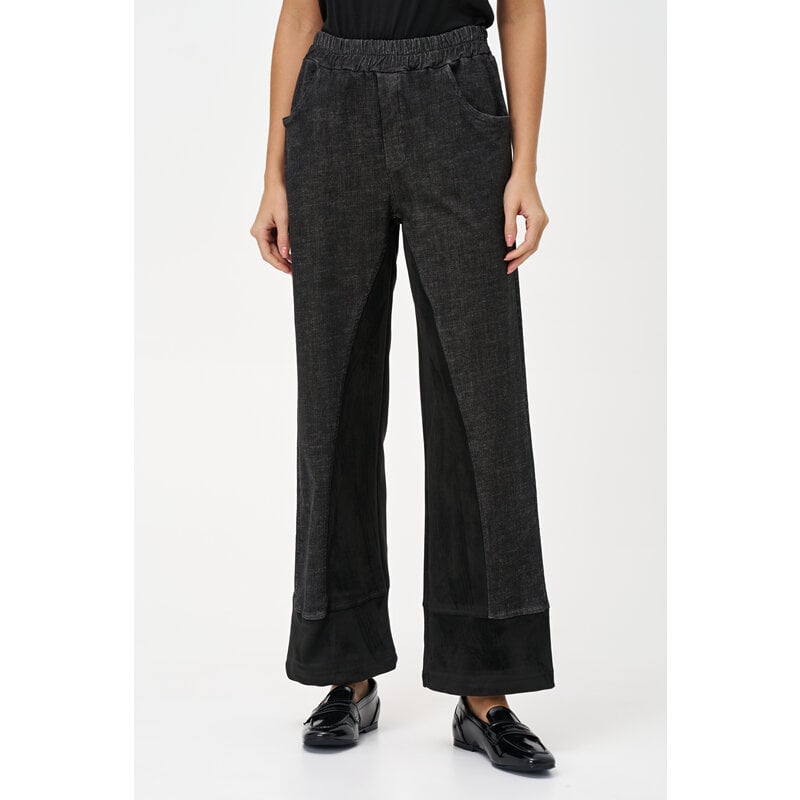 M MADE IN ITALY M MADE IN ITALY 25H PANTALON WOVEN BLACK DENIM