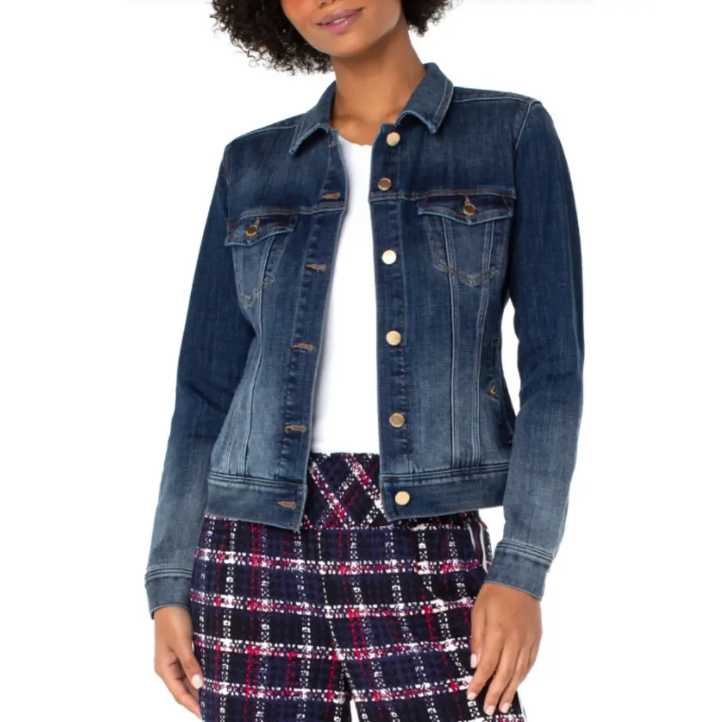 LIVERPOOL LIVERPOOL 25H CLASSIC JEAN JACKET GRO-GLENROCK