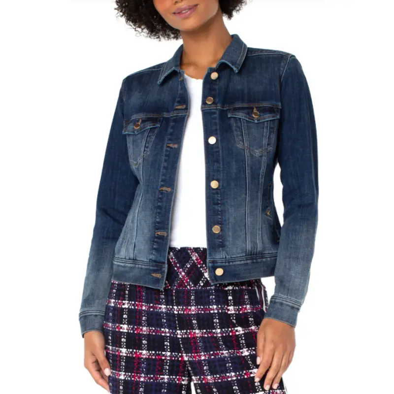 LIVERPOOL LIVERPOOL 25H CLASSIC JEAN JACKET GRO-GLENROCK