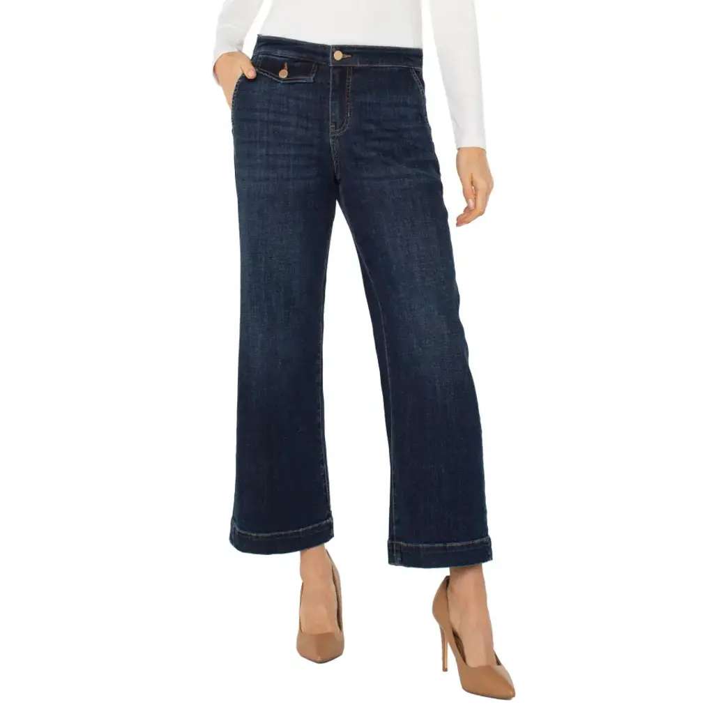 LIVERPOOL LIVERPOOL 25H JEANS STRIDE WIDE LEG 27'' ALBANY