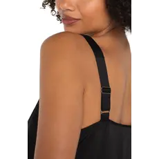 LIVERPOOL LIVERPOOL 25H TANK CAMI W/LACE TRIM BLACK