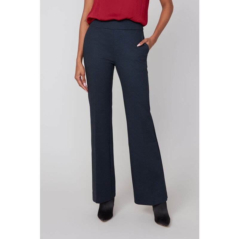 RENUAR RENUAR 25H PANTALON PULL ON JAMBES EVASEES NAVY