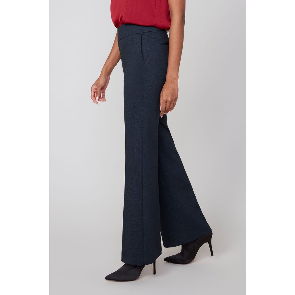 RENUAR RENUAR 25H PANTALON PULL ON JAMBES EVASEES NAVY