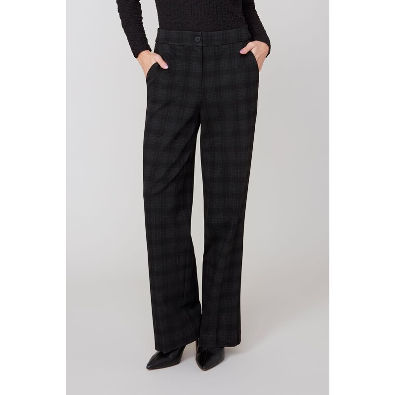 RENUAR RENUAR 25H PANTALON PULL ON JAMBES DROITES BLACK