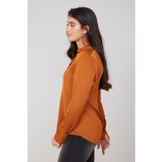 RENUAR RENUAR 25H BLOUSE M LONGUES SATINEE BRONZE