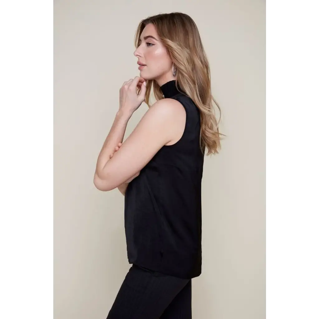 RENUAR RENUAR 25H BLOUSE S MANCHES AIRFLOW BLACK