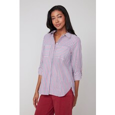 RENUAR RENUAR 25H CHEMISE M LONGUES RAYURES PORTO COMBO