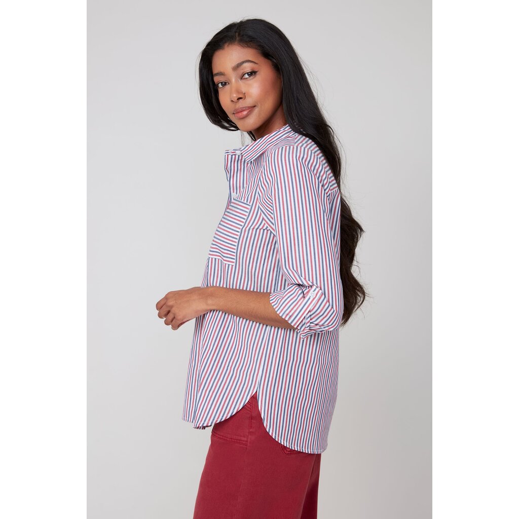 RENUAR RENUAR 25H CHEMISE M LONGUES RAYURES PORTO COMBO