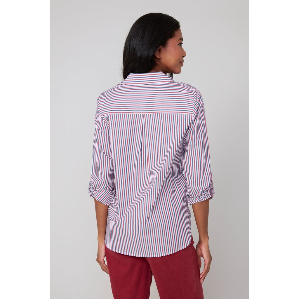 RENUAR RENUAR 25H CHEMISE M LONGUES RAYURES PORTO COMBO