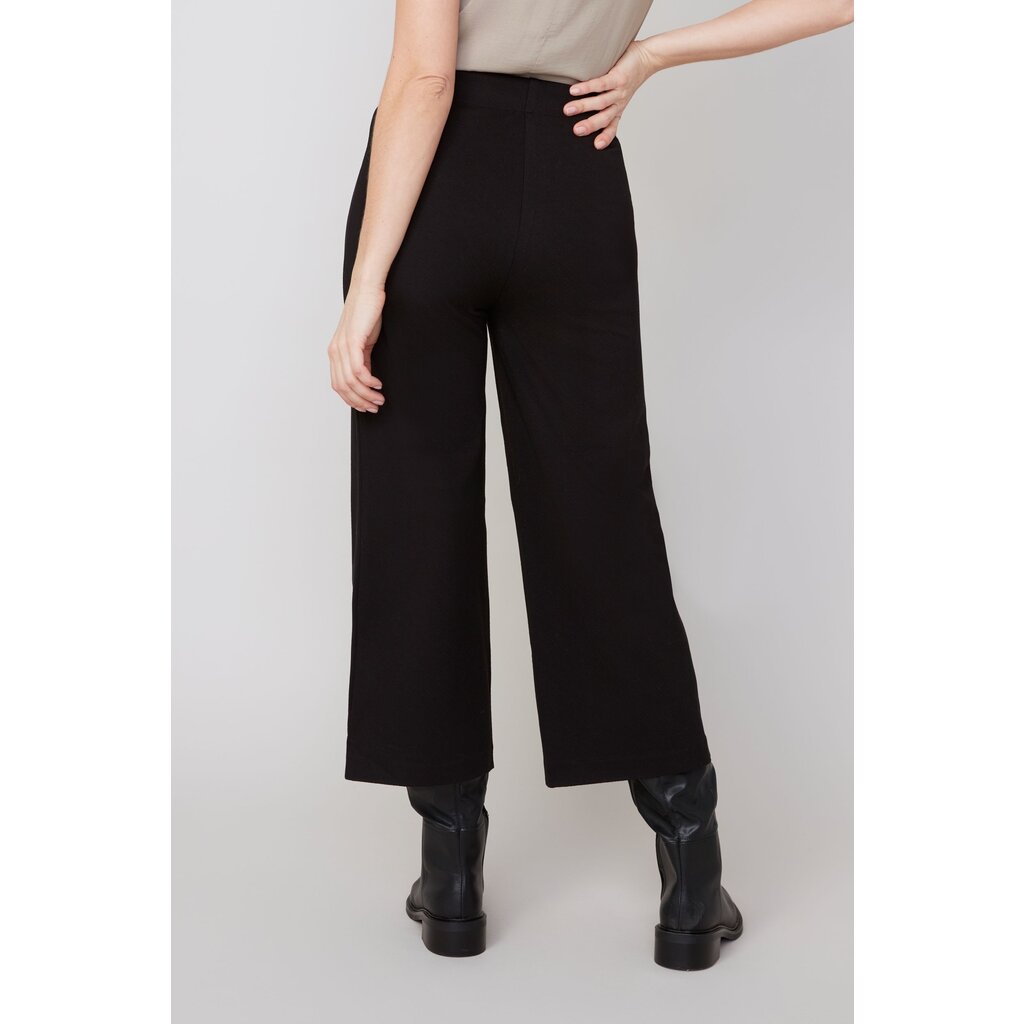RENUAR RENUAR 25H PANTALON PULL ON CROP EVASE BLACK