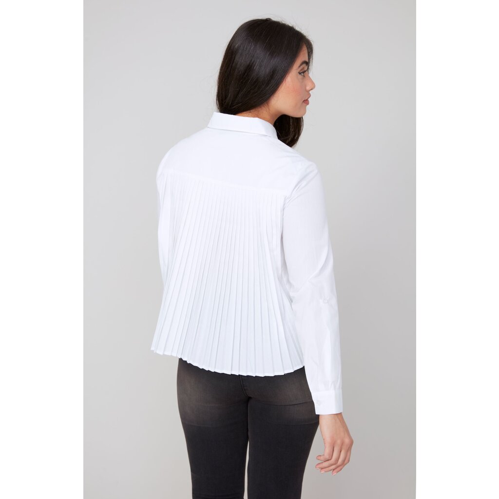 RENUAR RENUAR 25H BLOUSE M LONGUES CRAVATE WHITE
