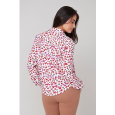 RENUAR RENUAR 25H BLOUSE M LONGUES COEURS TAN COMBO