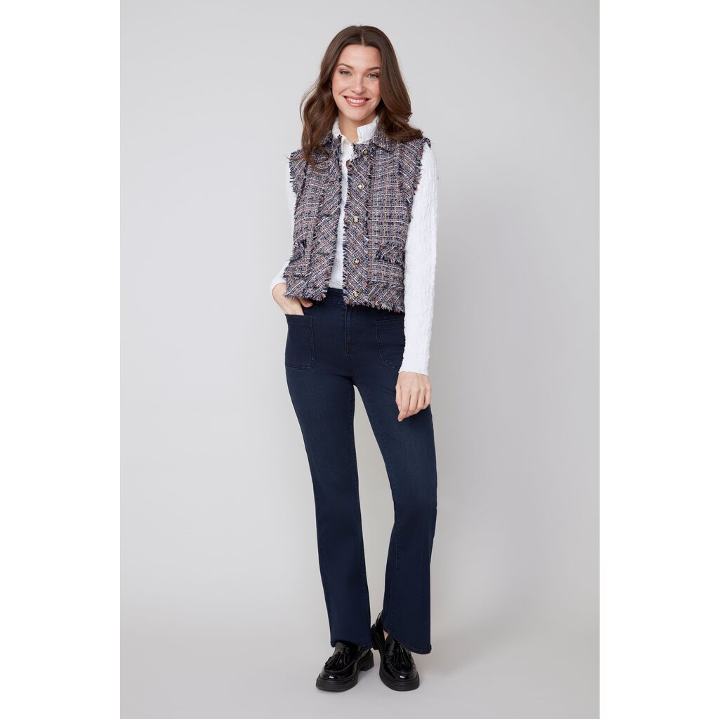 RENUAR RENUAR 25H JEANS PULL ON BOOTCUT DARK INDIGO