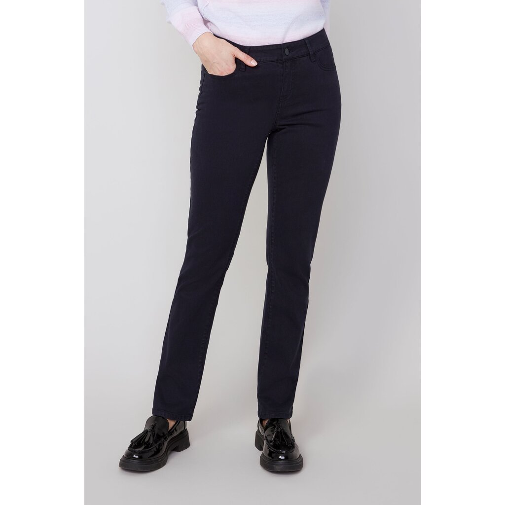 RENUAR RENUAR 25H PANTALON SLIM TENCEL BLACK