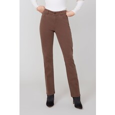 RENUAR RENUAR 25H PANTALON SLIM TENCEL CHOCOLATE