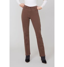 RENUAR RENUAR 25H PANTALON SLIM TENCEL CHOCOLATE
