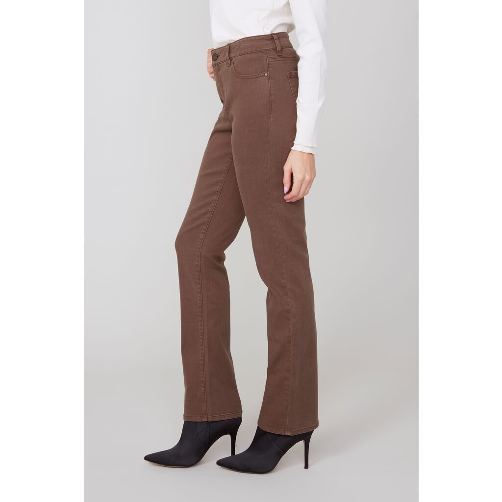 RENUAR RENUAR 25H PANTALON SLIM TENCEL CHOCOLATE