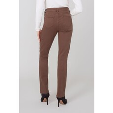 RENUAR RENUAR 25H PANTALON SLIM TENCEL CHOCOLATE