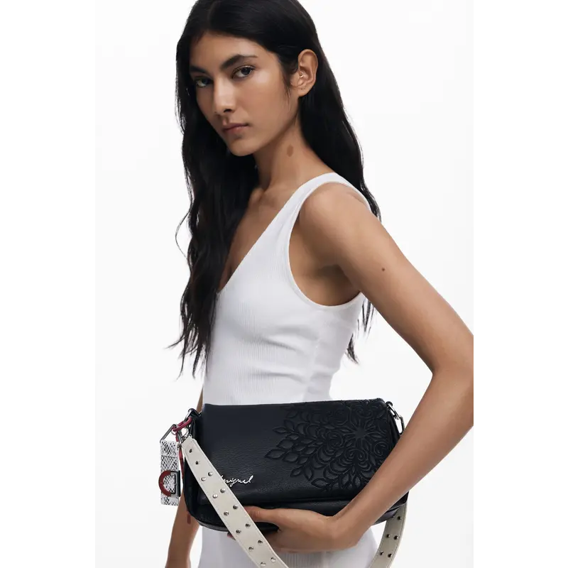 DESIGUAL DESIGUAL 25H SAC SIERRA NARON MEDIUM FLAP BLACK