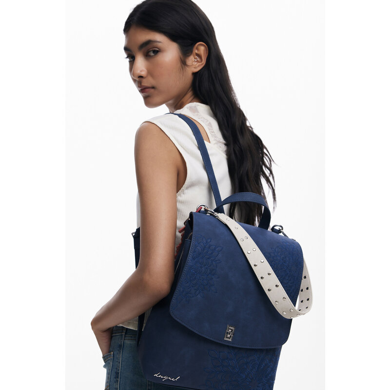 DESIGUAL DESIGUAL 25H BACKPACK MINI SIERRA SUMY FLAP BLUE