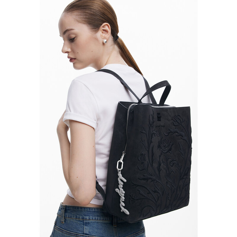 DESIGUAL DESIGUAL 25H BACKPACK ROMEO FLORAL BLACK