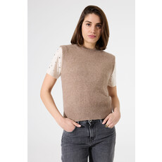 GARCIA GARCIA 25H DEBARDEUR TRICOT DOUX TAUPE