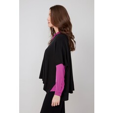 RENUAR RENUAR 25H TOP TRICOT OVERSIZE CARRE BLACK