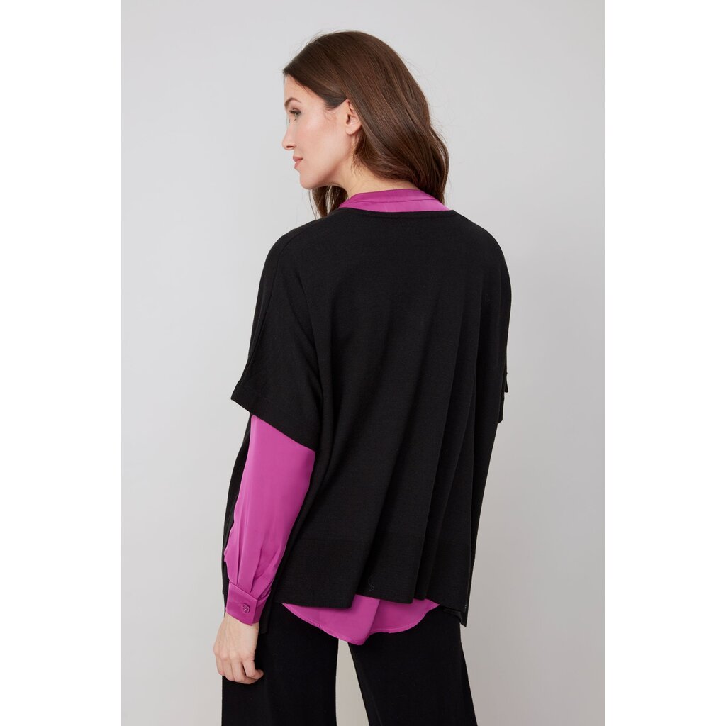 RENUAR RENUAR 25H TOP TRICOT OVERSIZE CARRE BLACK