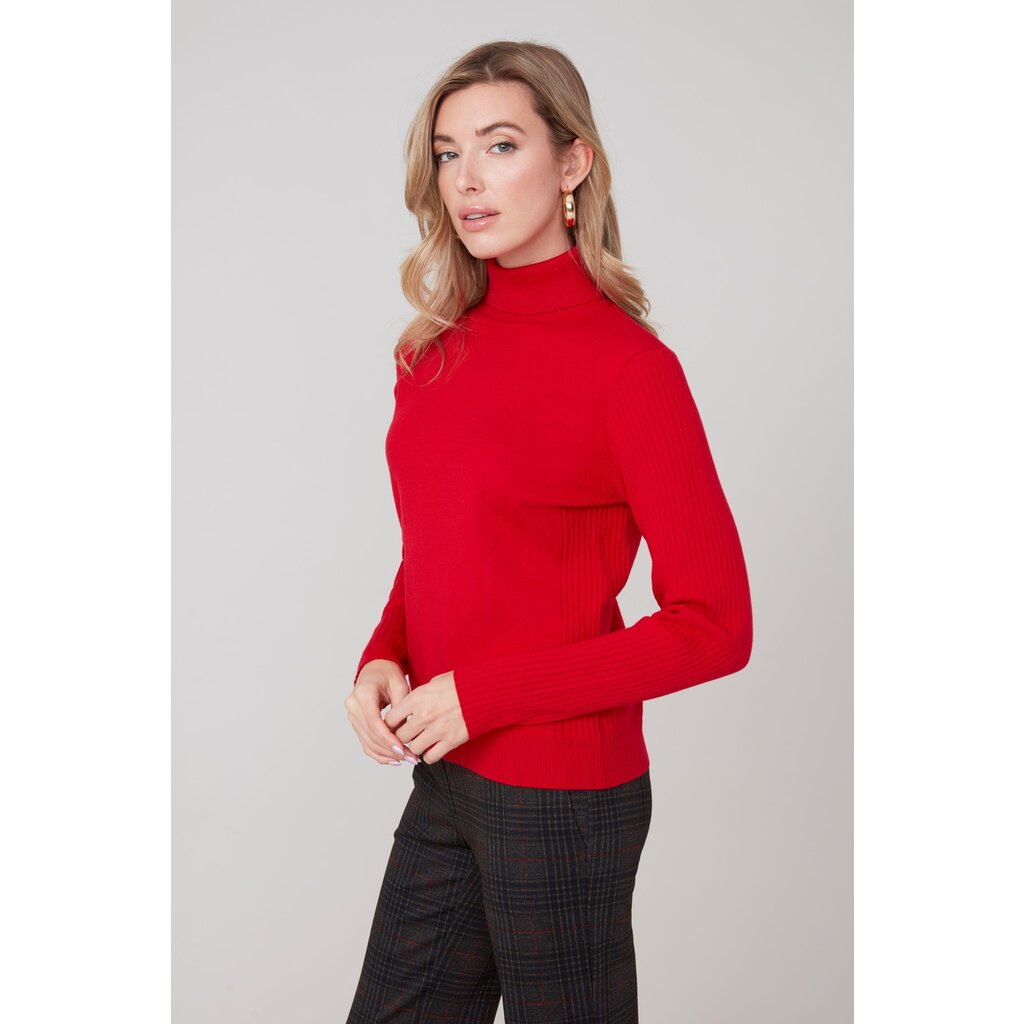 RENUAR RENUAR 25H TOP COL ROULE SCARLET