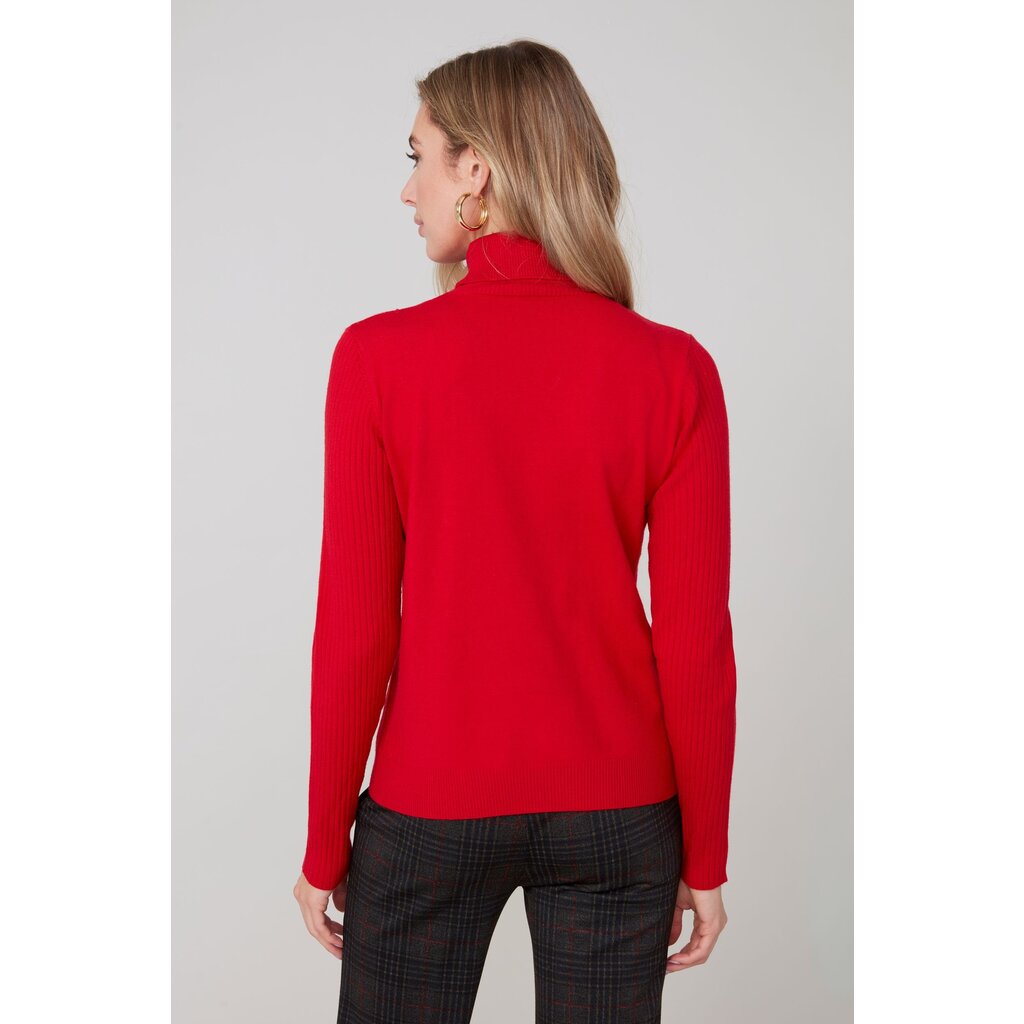 RENUAR RENUAR 25H TOP COL ROULE SCARLET