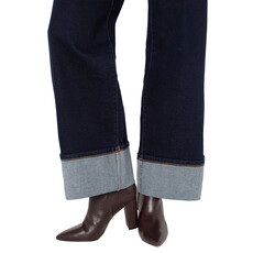 LIVERPOOL LIVERPOOL 25H MORGAN CUFFED WIDE LEG 30'' INDIGO RINSE
