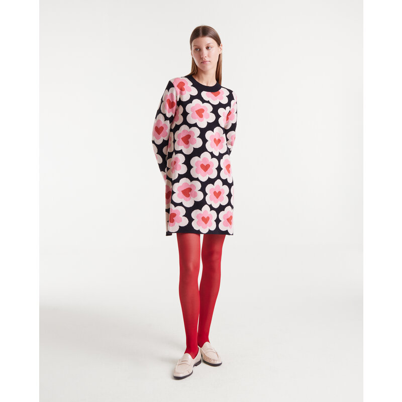 COMPANIA FANTASTICA COMPANIA 25H ROBE SWEET HEART BLACK MULTI