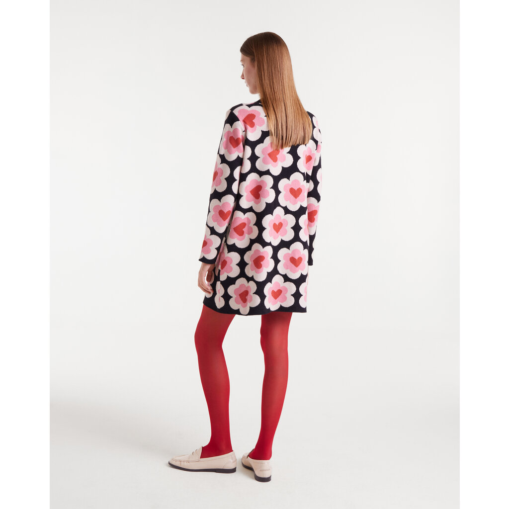 COMPANIA FANTASTICA COMPANIA FANTASTICA 25H ROBE SWEET HEART BLACK MULTI