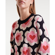 COMPANIA FANTASTICA COMPANIA FANTASTICA 25H ROBE SWEET HEART BLACK MULTI