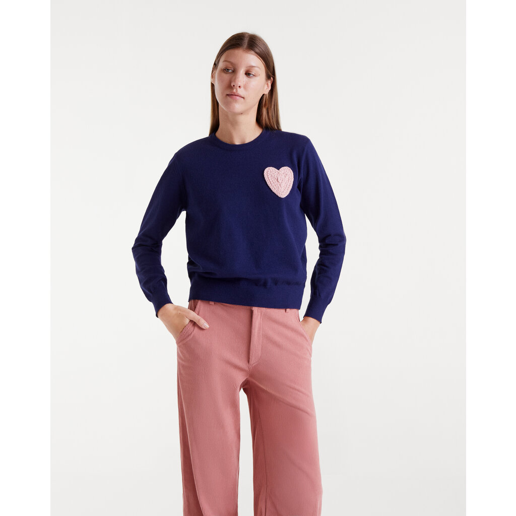 COMPANIA FANTASTICA COMPANIA FANTASTICA 25H CHANDAIL HEART PATCH NAVY