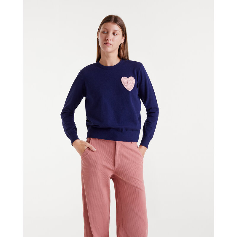COMPANIA FANTASTICA COMPANIA FANTASTICA 25H CHANDAIL HEART PATCH NAVY