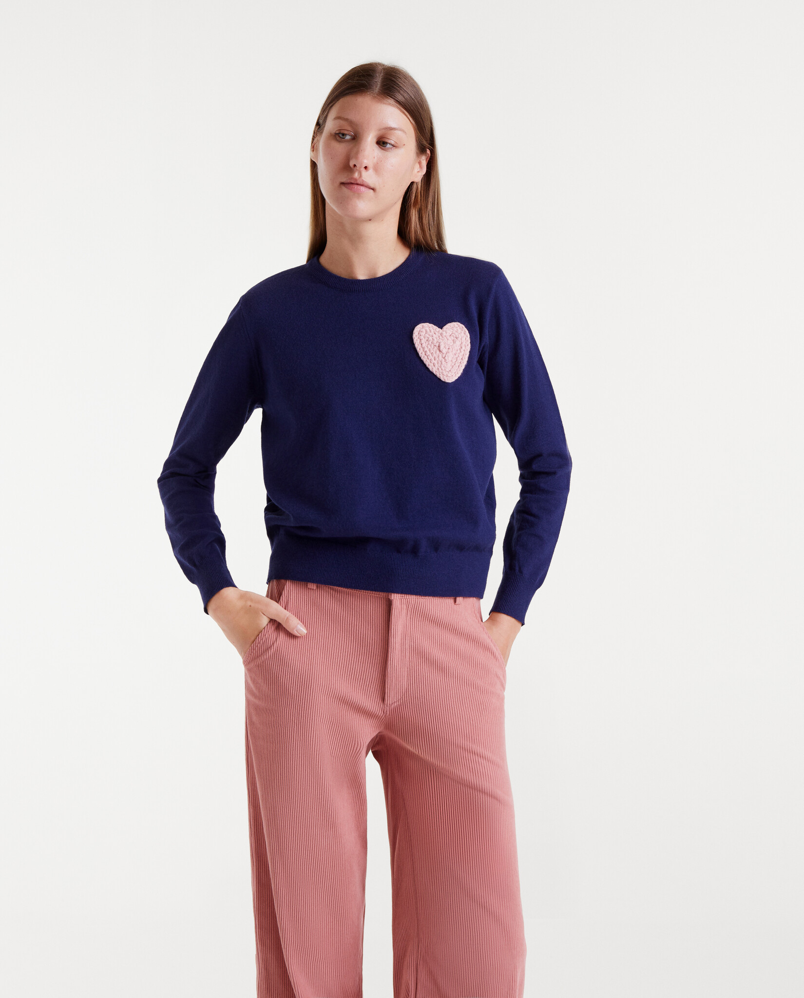 COMPANIA FANTASTICA 25H CHANDAIL HEART PATCH NAVY