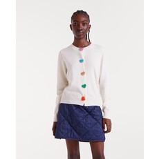 COMPANIA FANTASTICA COMPANIA FANTASTICA 25H CHANDAIL HEART BUTTONS ECRU