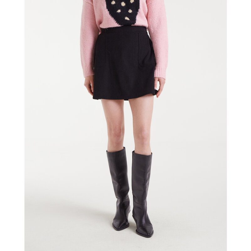 COMPANIA FANTASTICA COMPANIA FANTASTICA 25H JUPE COURTE CORDUROY BLACK