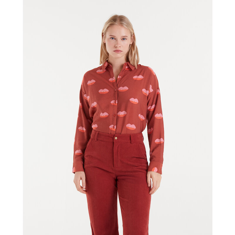 COMPANIA FANTASTICA COMPANIA FANTASTICA 25H CHEMISIER LIPS RED