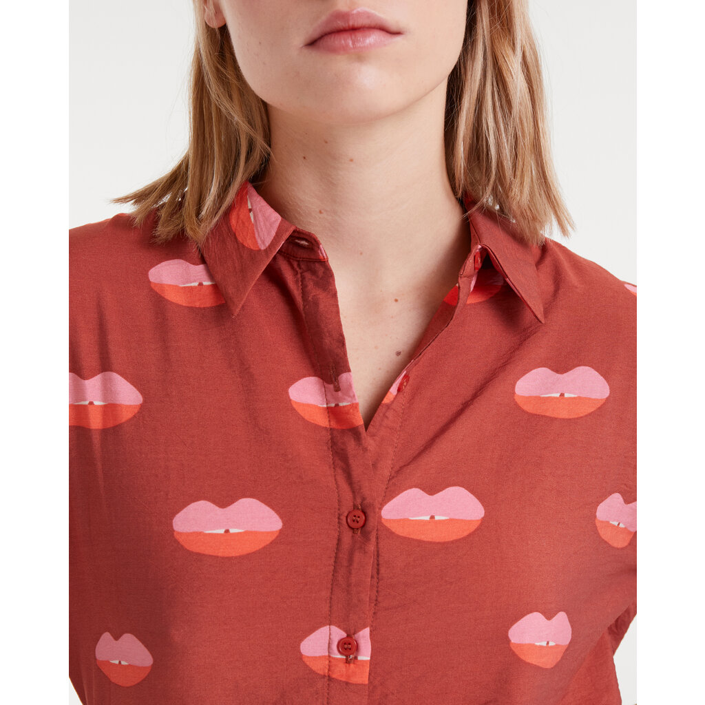 COMPANIA FANTASTICA COMPANIA FANTASTICA 25H CHEMISIER LIPS RED