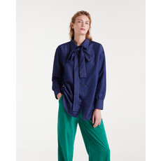 COMPANIA FANTASTICA COMPANIA 25H CHEMISIER AVEC NOEUD BLUE