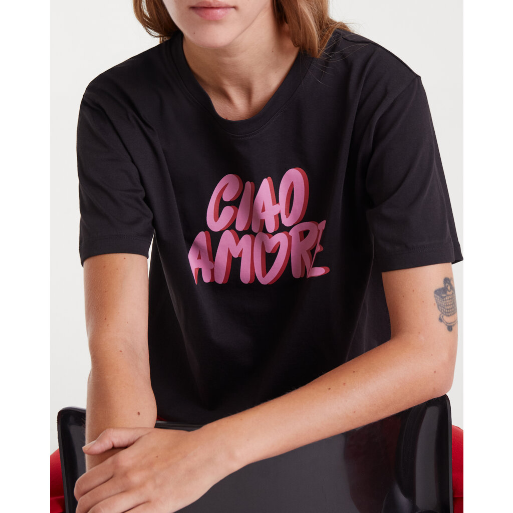 COMPANIA FANTASTICA COMPANIA 25H TSHIRT CIAO AMORE BLACK