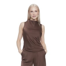 I LOVE TYLER MADISON TYLER MADISON 25H TOP S MANCHES ZIP SATINE BROWN