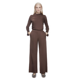 I LOVE TYLER MADISON TYLER MADISON 25H BELIZE WIDE LEG PANT SATINE BROWN