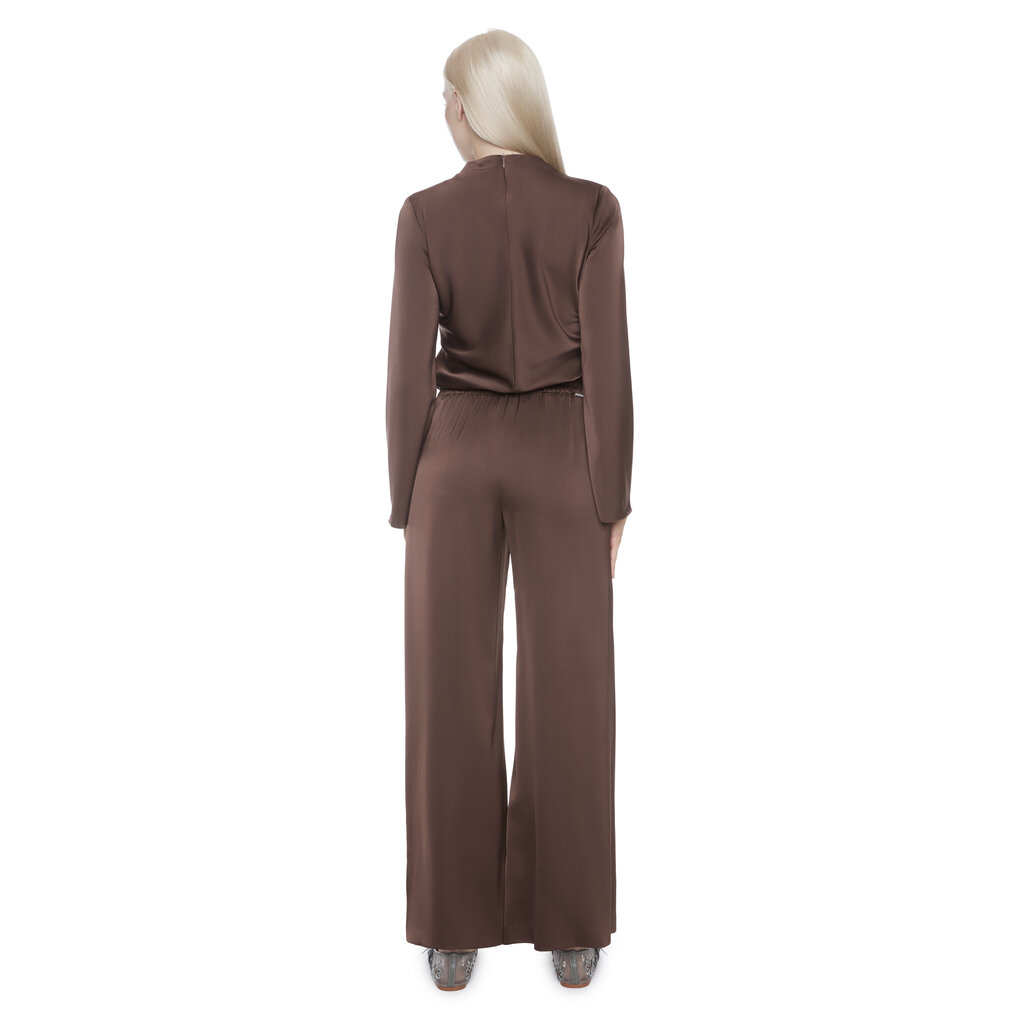 I LOVE TYLER MADISON TYLER MADISON 25H BELIZE WIDE LEG PANT SATINE BROWN